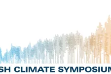 logo with trees representing the temperature curve in hight and color.