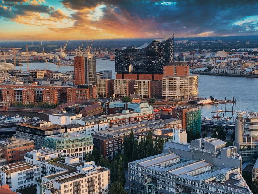 Cityscape of Hamburg, Germany