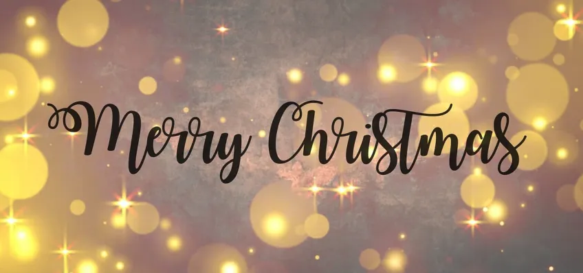 Text som läser Merry Christmas