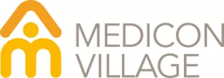 Logotype of Medicon Village.