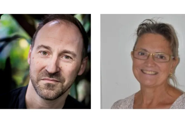 Närbild på Johan och på Marika